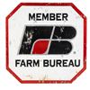 Image 1 : Farm Bureau Member Advertising Stop Sign