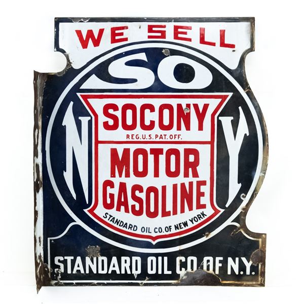 Socony Motor Oil DSP Flange Advertising Sign