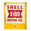 Image 1 : Shell X-100 Motor Oil DSP Advertising Flange Sign