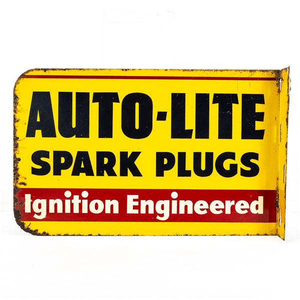 Auto-Lite Spark Plug DSP Advertising Flange Sign