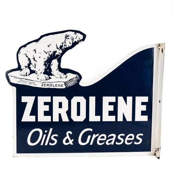 Zerolene Oil & Greases DSP Flange Advertising Sign