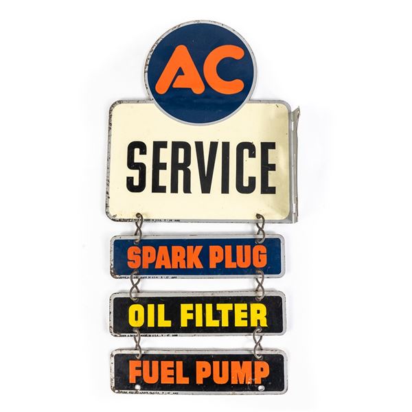 A/C Service w Attachments Flange Advertising Sign