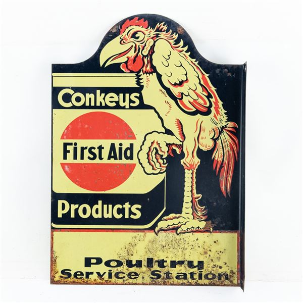 Conkeys 1st Aid Products Flange Advertising Sign