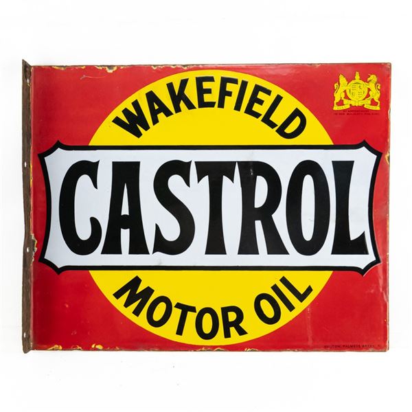 Wakefield Castrol Oil DSP Flange Advertising Sign