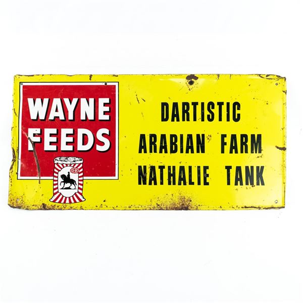 Wayne Feeds Arabian Farm SST Advertising Sign