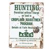 Image 1 : ASCS Wisconsin Conservation Dept Hunting Sign