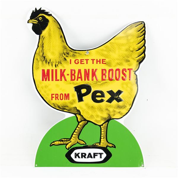 Kraft "Pex" SST Embossed Advertising Sign