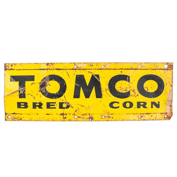 Tomco Bred Corn Tin Advertising Sign