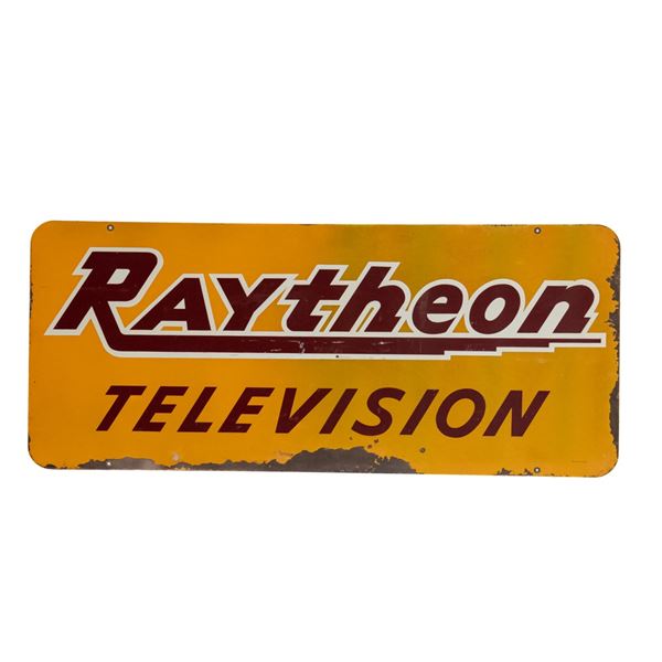 Raytheon Television Double Sided Advertising Sign
