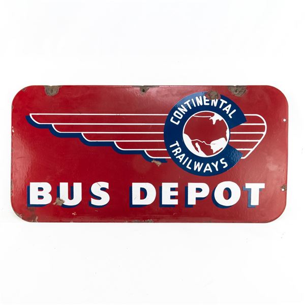 Continental Trailways Depot DSP Advertising Sign