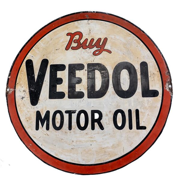 26" "Buy Veedol Motor Oil" DSP Advertising Sign