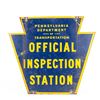 Image 1 : Pennsylvania DOT Official Inspection Station Sign