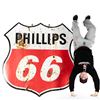 Image 3 : 70" Phillips 66 DSP Porcelain Advertising Sign