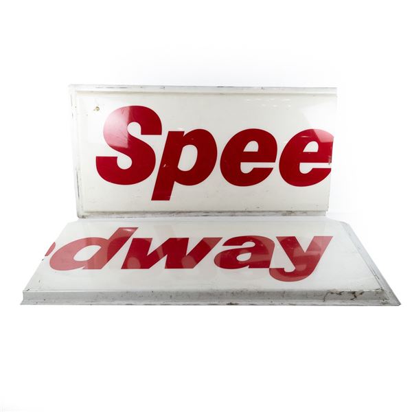 Speedway Gas Station Sign 2 Piece Advertising Sign
