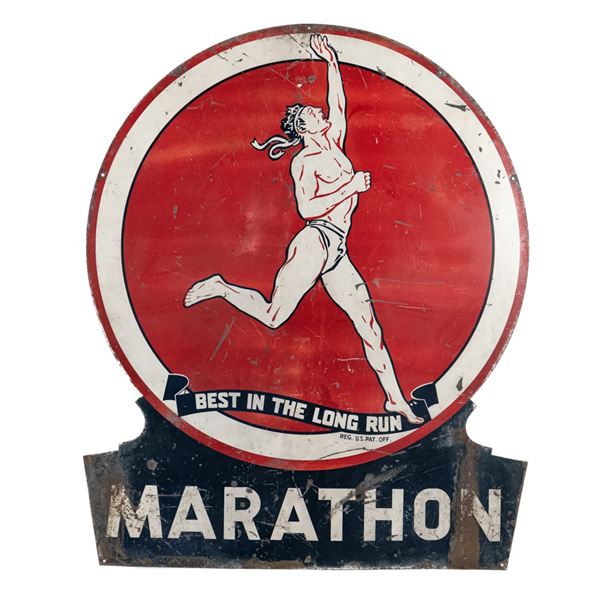 Marathon Best in the Long Run DSP Advertising Sign