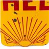Image 5 : 48" Shell Double Sided Porcelain Advertising Sign