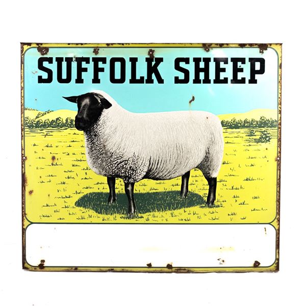 Suffolk Sheep Dealer Double Sided Advertising Sign