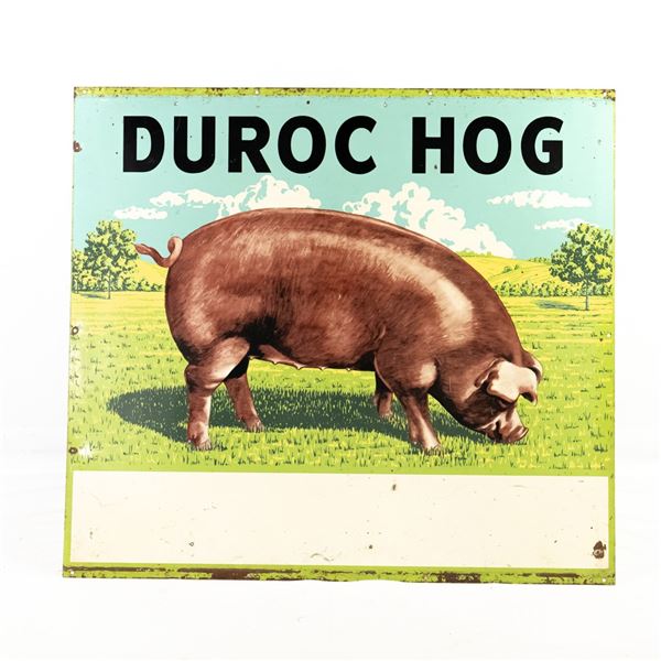 48" Duroc Hog Double Sided Advertising Sign
