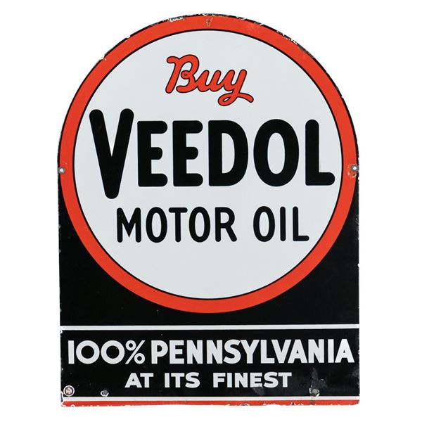 Veedol Motor Oil DSP Tombstone Advertising Sign