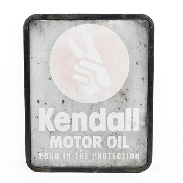 Kendall Motor Oil Double Sided Curbside Sign
