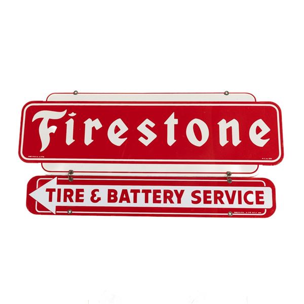 Firestone Tire & Battery DST Advertising Sign