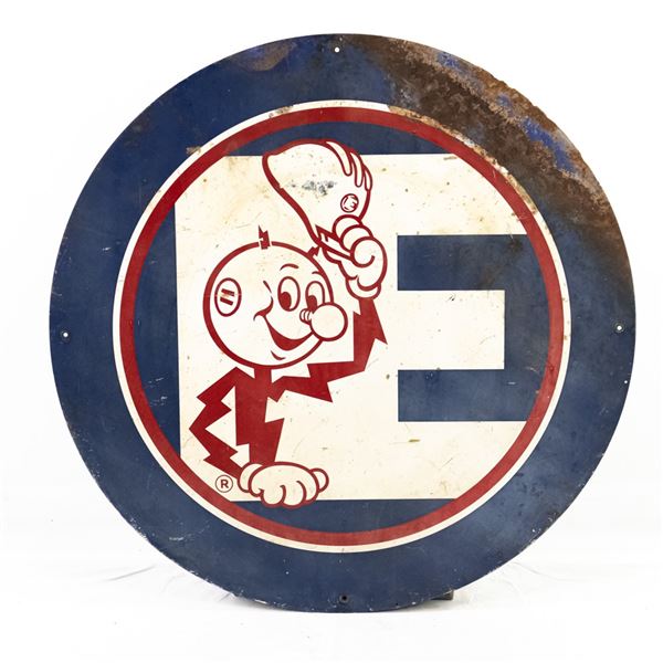 36" Edison Ohio Ready Kilowatt Advertising Sign