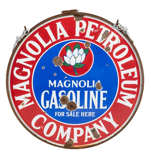 30" Magnolia Gas Motor Oil DSP Advertising Sign
