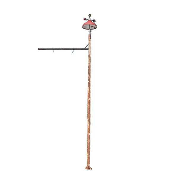 140" Lighted & Wired Service Station Post