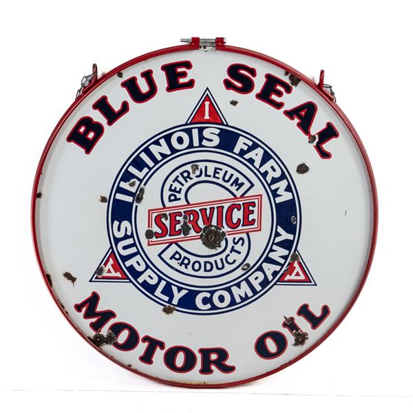 30" Blue Seal Motor Oil DSP Advertising Sign