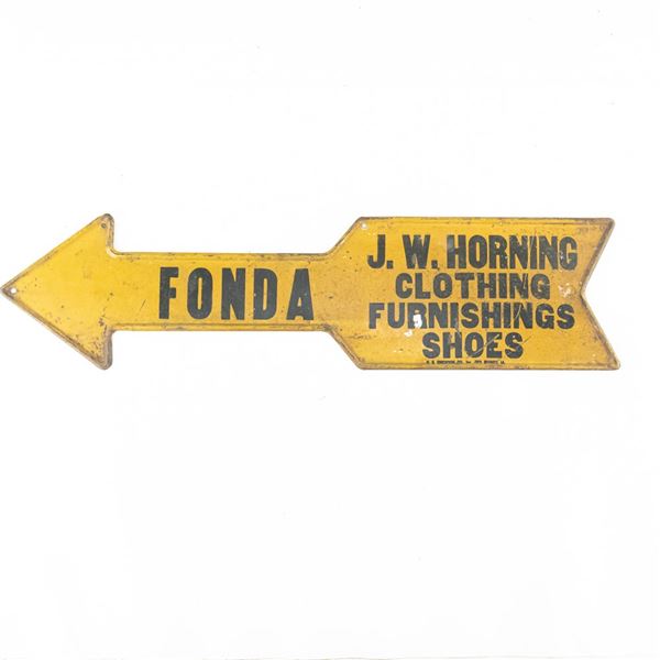 24" Fonda Finger Arrow Advertising Sign