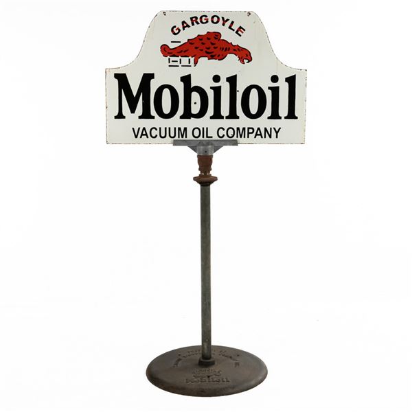 Mobiloil Gargoyle DSP Advertising Sign w/ Base