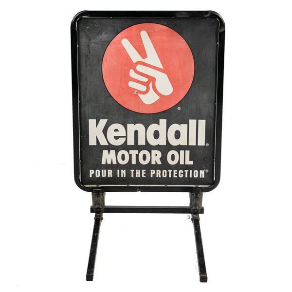 Kendall Motor Oil Double Sided Advertising Sign
