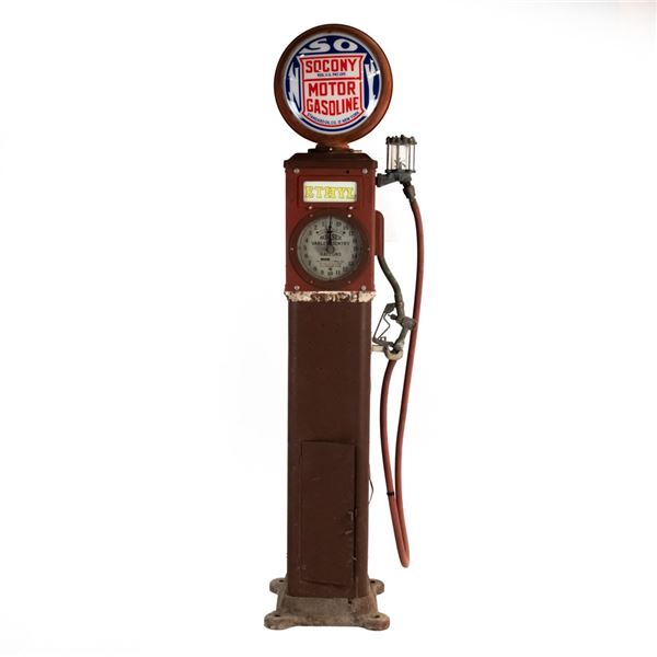 Bowser Exacto Clock Face Gas Pump