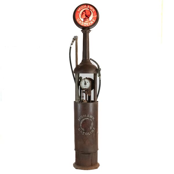 Wayne 280 Pre Visable Clock Face Gas Pump & Globe