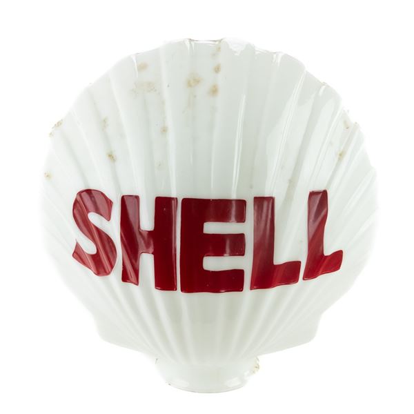 19" SHELL "Clamshell" Advertising Gas Globe