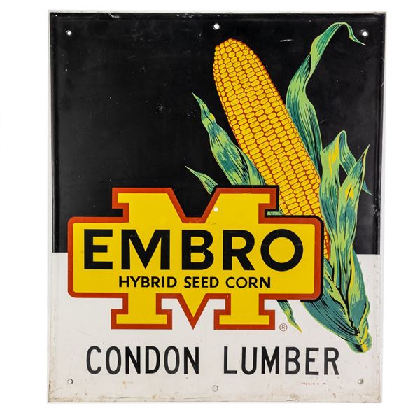 Embro Hybrid Corn Seed SST Advertising Sign
