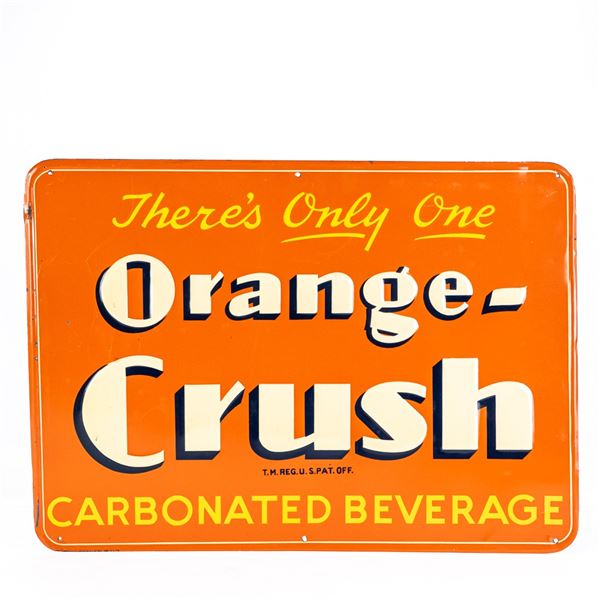 Orange Crush SST Embossed Advertising Sign