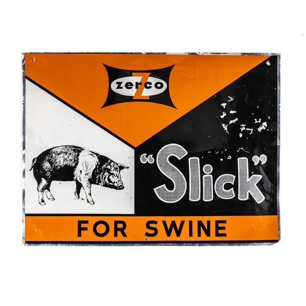 Zerco Slick for Swine Foil Advertising Sign
