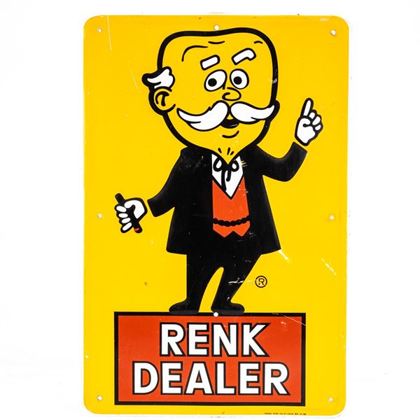 1982 Renk Dealer SST Embossed Advertising Sign