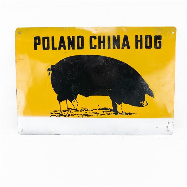 Poland China Hog SST Advertising Sign