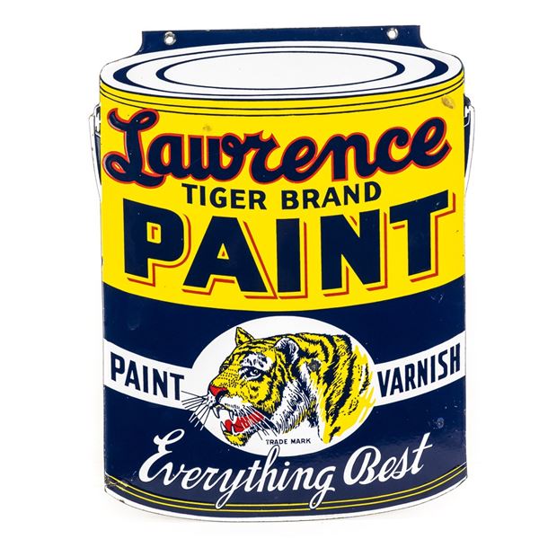 Lawrence Tiger Brand Paint DSP Advertising Sign