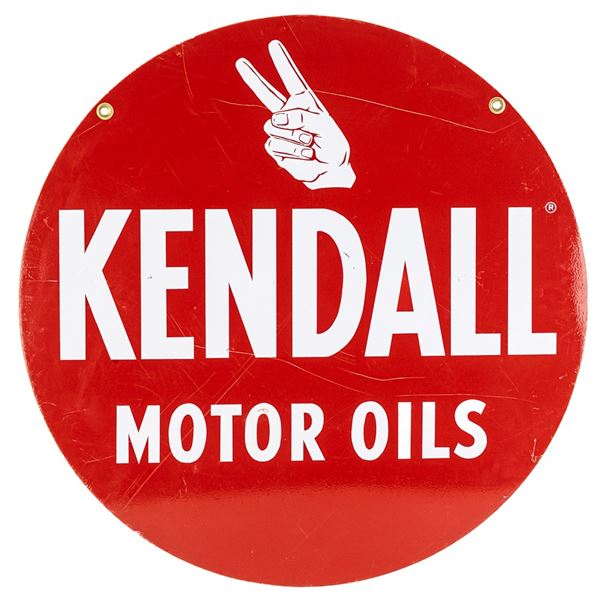 24" Kendall Motor Oils DST Round Advertising Sign