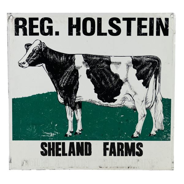 REG. HOLSTEIN Sheland Farms DST Advertising Sign