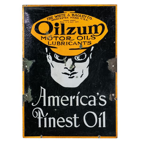 Oilzum America's Finest Oil DSP Advertising Sign