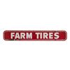 Image 1 : Farm Tires Double Sided Porcelain Advertising Sign