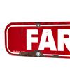 Image 2 : Farm Tires Double Sided Porcelain Advertising Sign