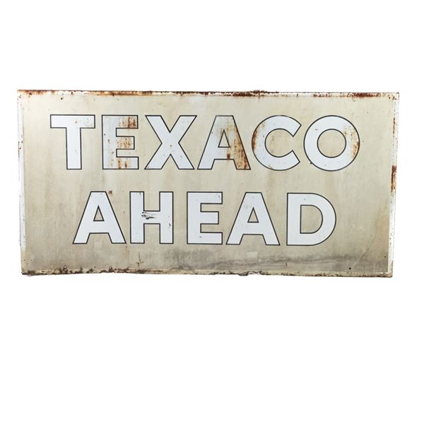 95" Texaco Ahead Single Sided Advertising Sign
