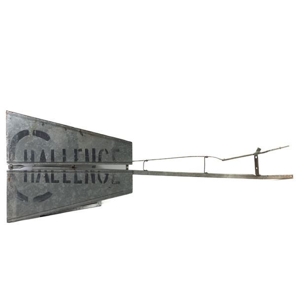 109" "Challenge" Advertising Windmill Tail Vane