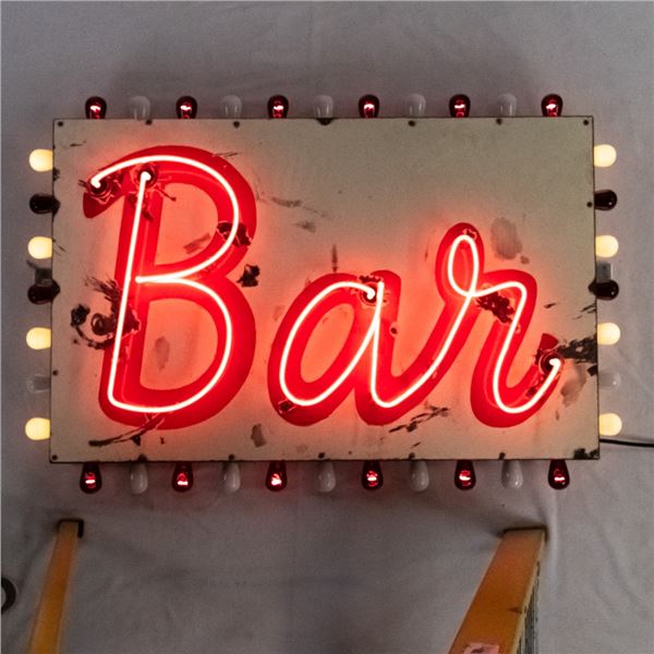 49" Bar SSP Neon Porcelain Advertising Sign