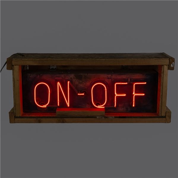Classic "On Off"  Neon Advertising Sign